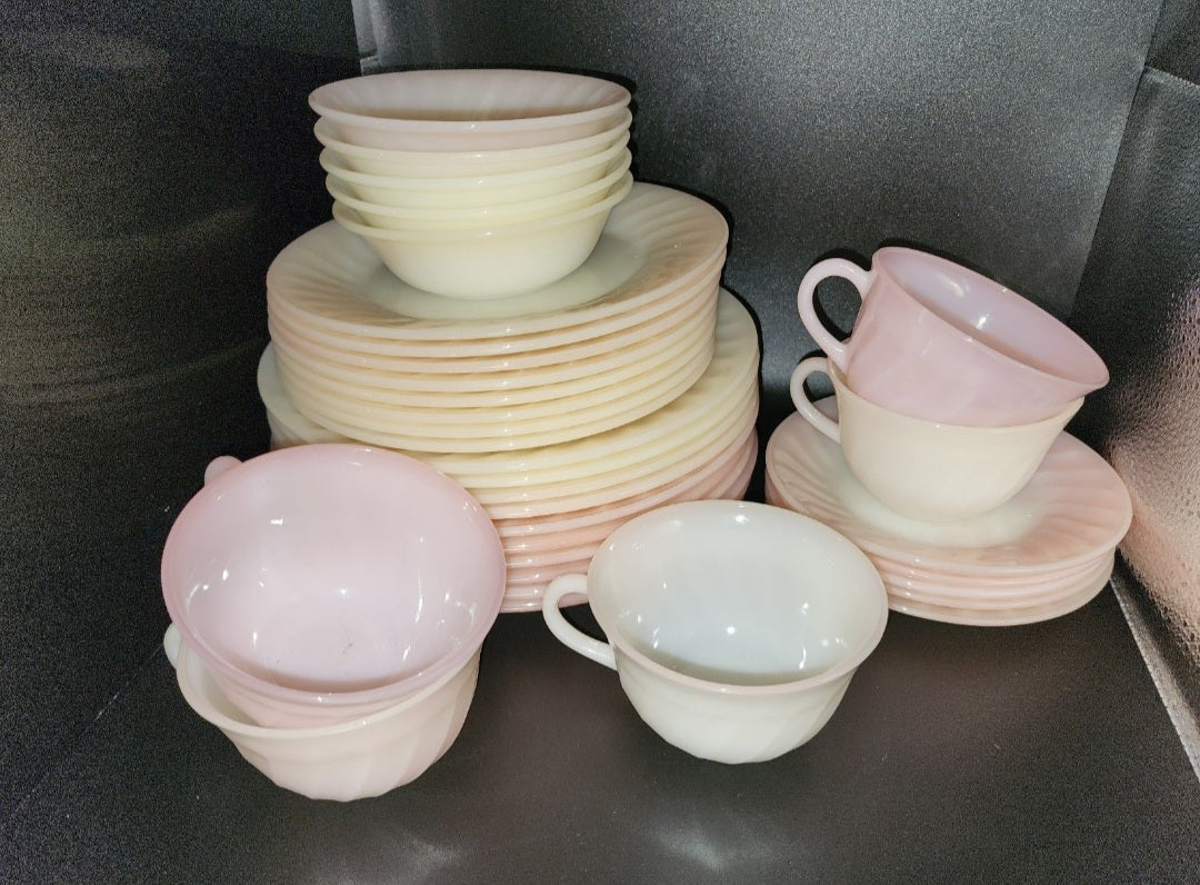 Fire King Vintage Pastel Dish Set